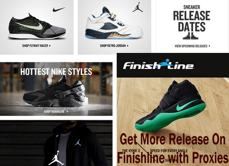 Get more release on Finishline with proxies