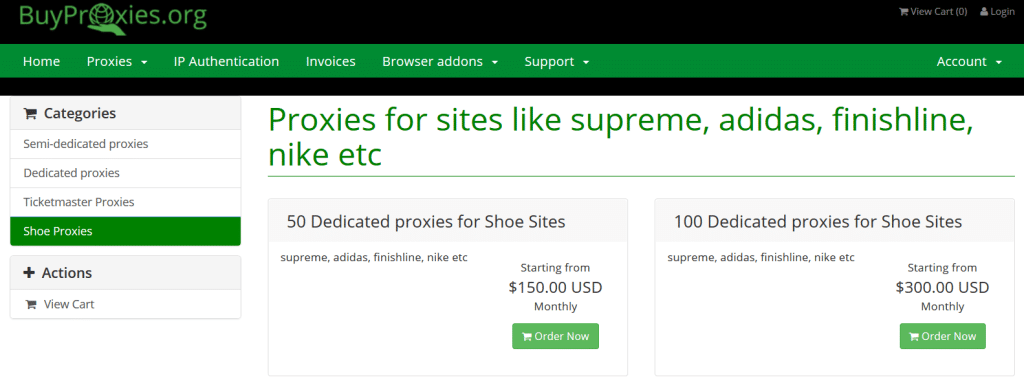 supreme, adidas, finishline, nike proxies of buyproxies