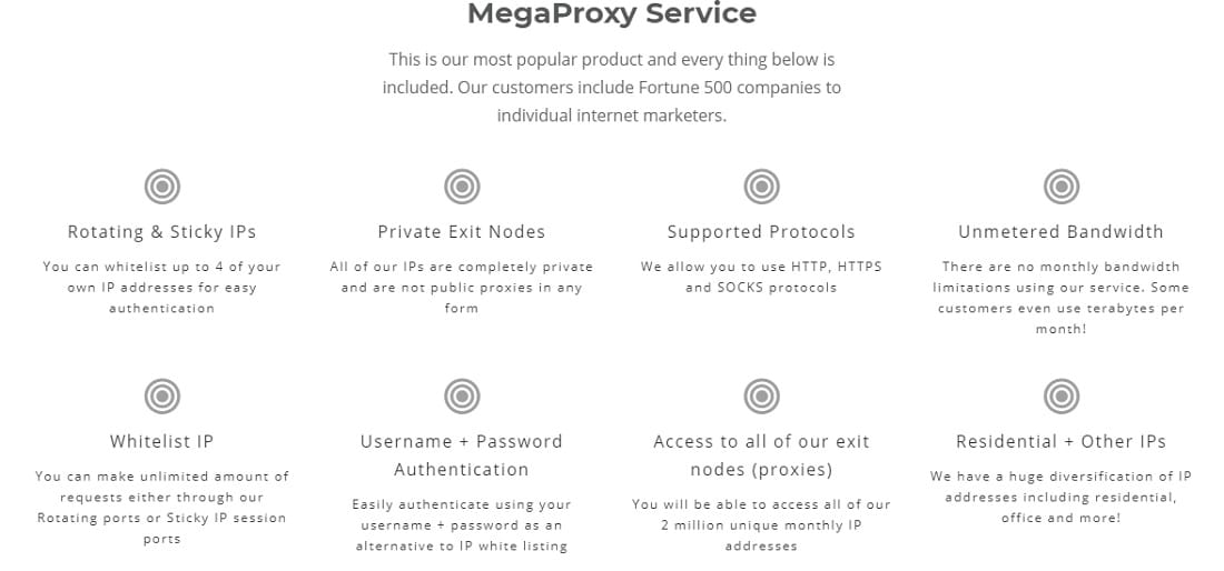 Mega Proxy Service