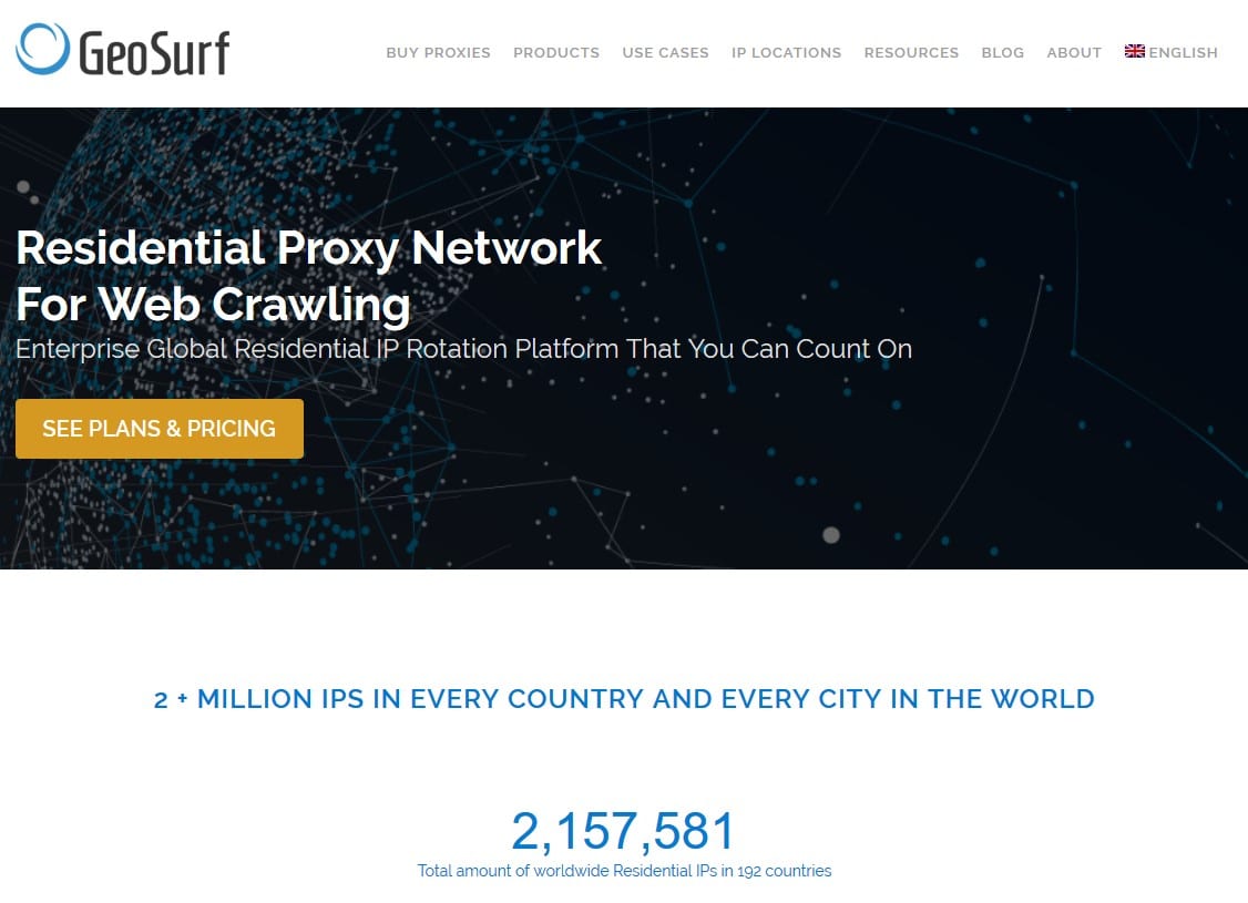 GeoSurf network