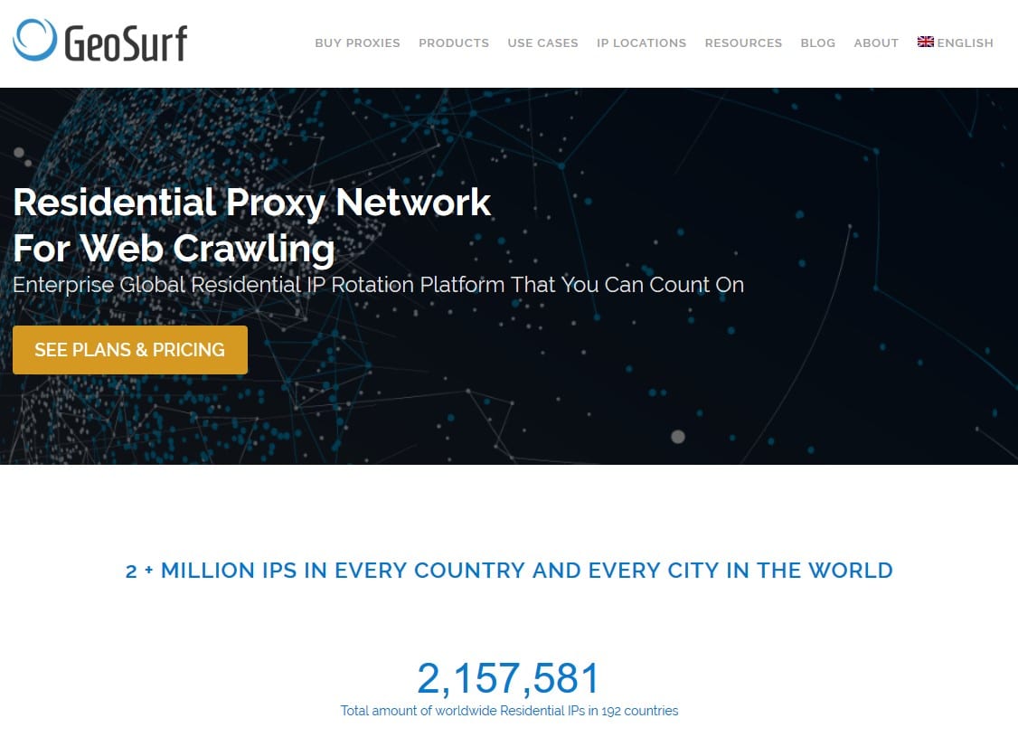GeoSurf network