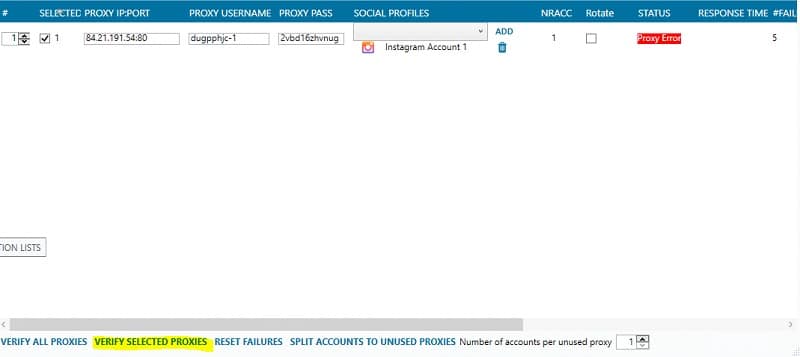 Account Verify Sheet - Step 2