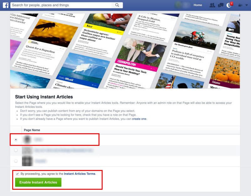 Facebook Instant Articles