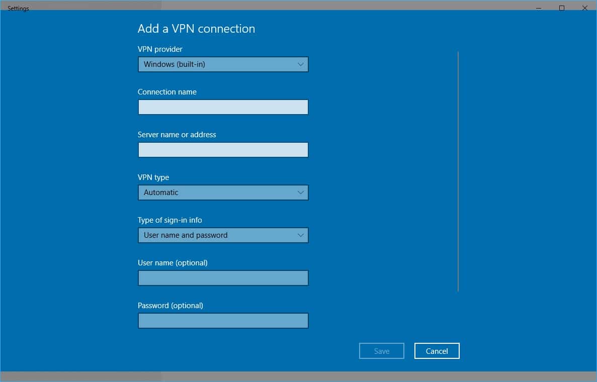 Set up a VPN on Windows 10 using simple steps