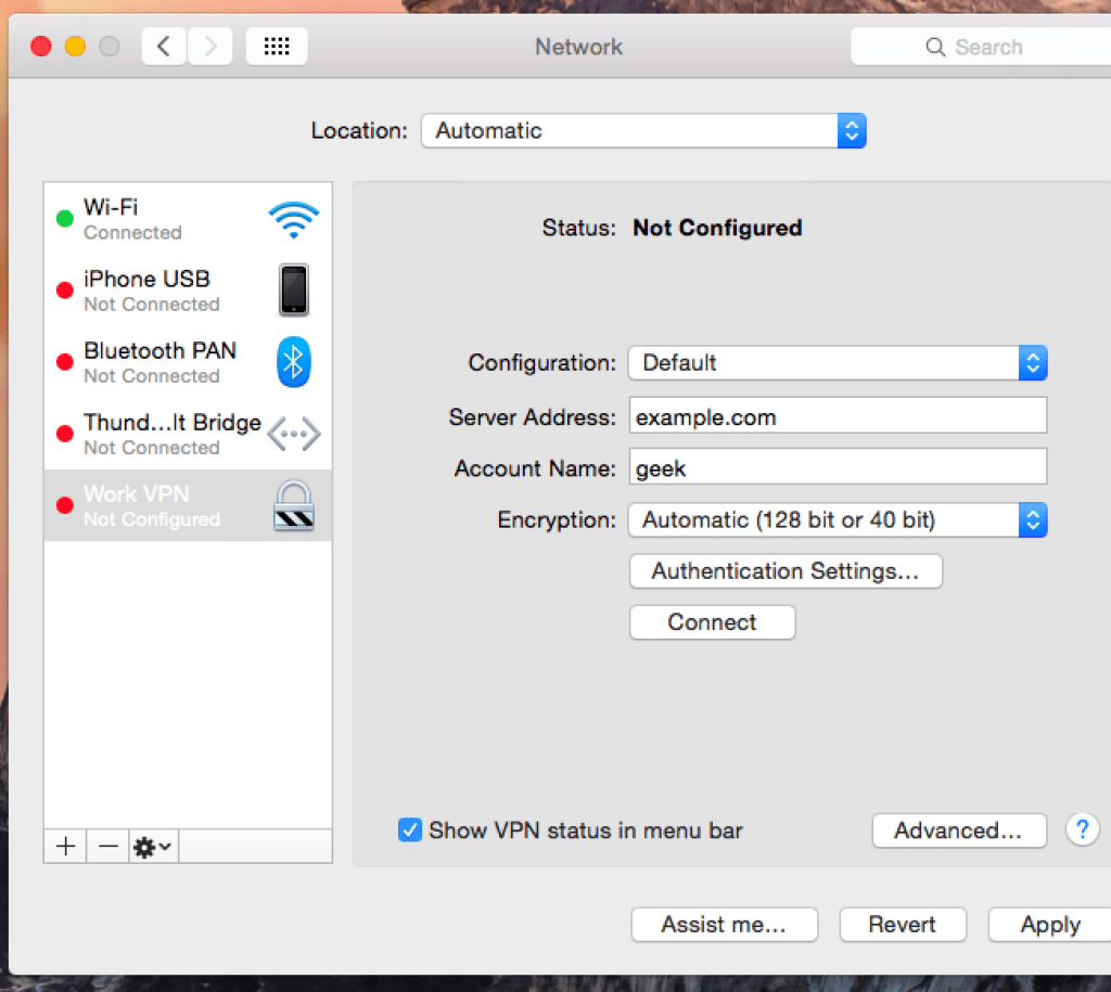 openvpn connect for mac os x