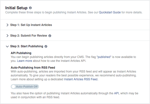 facebook instant articles approved