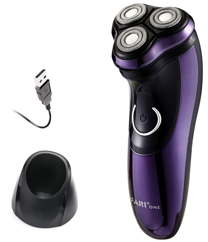 FARI Rotary Electric Razor Shaver with Pop-up Trimmer