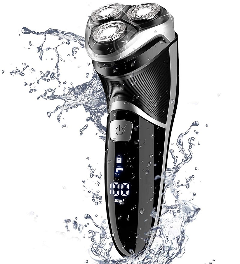 MAX-T Men's Corded and Cordless Rechargeable 3D Rotary Shaver Razor