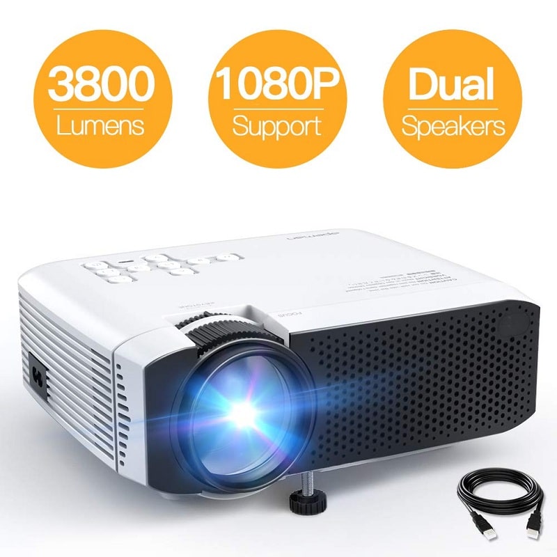 APEMAN Mini-Projector 3800L Brightness Projector