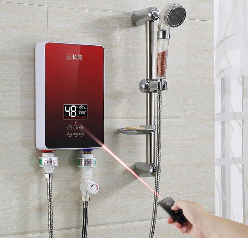 modern tankless water heater