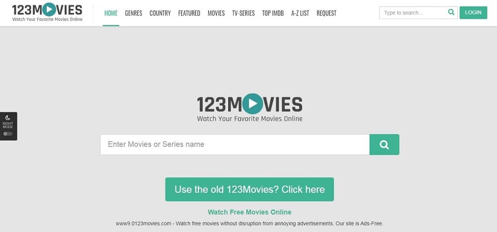 123Movies Hub home page