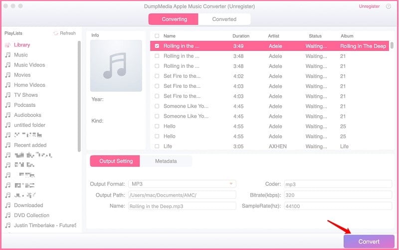 Convert Songs by DumpMedia