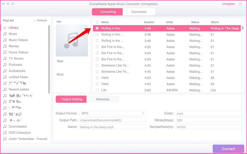 Launch the DumpMedia Apple Music Converter