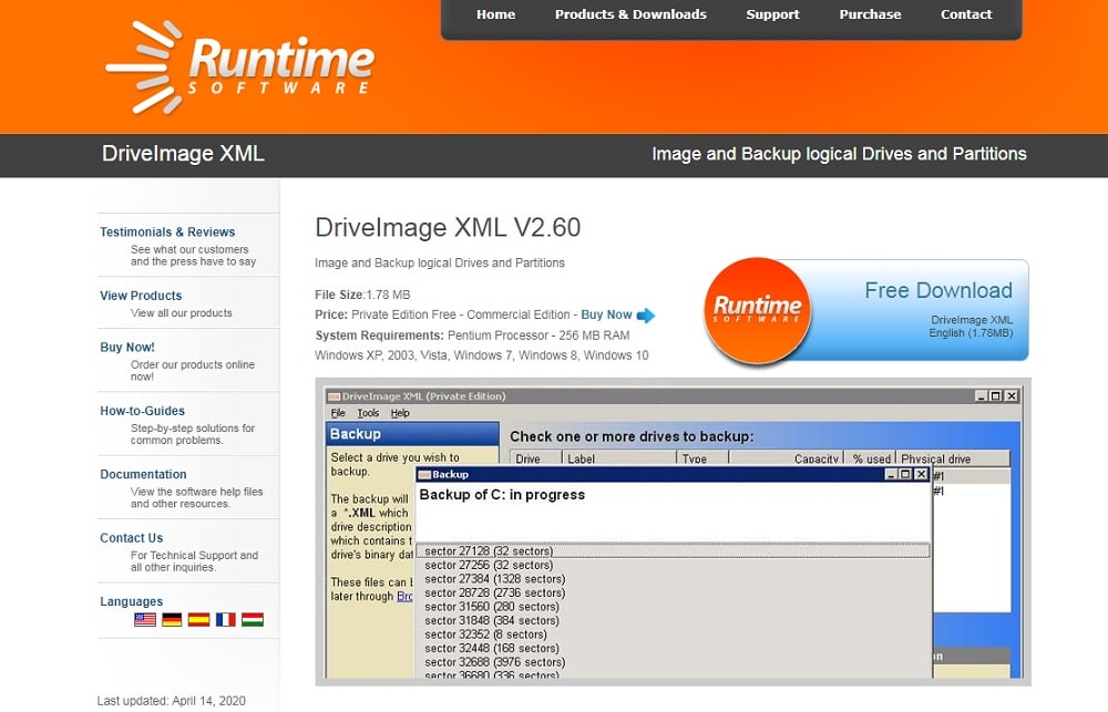 DriveImage XML