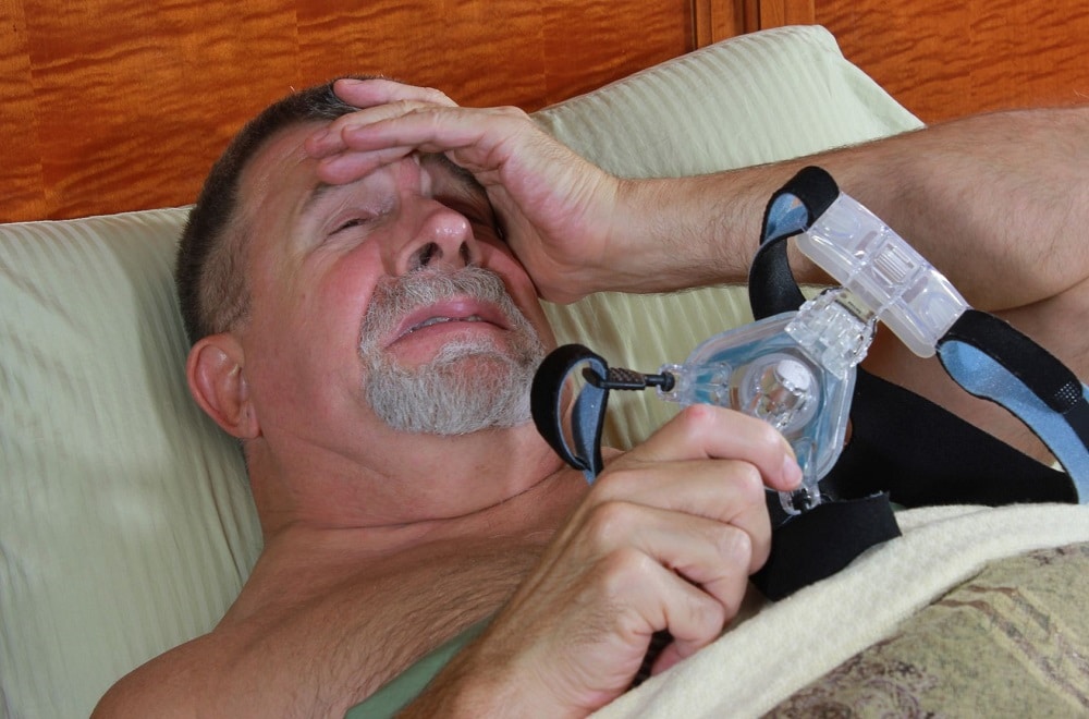 hard to fall asleep with CPAP