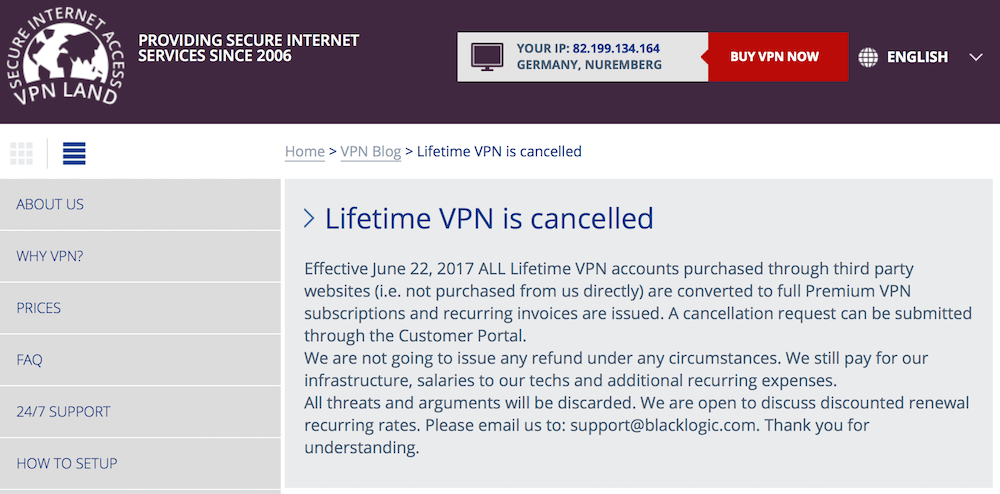 Lifetime VPN Subscription