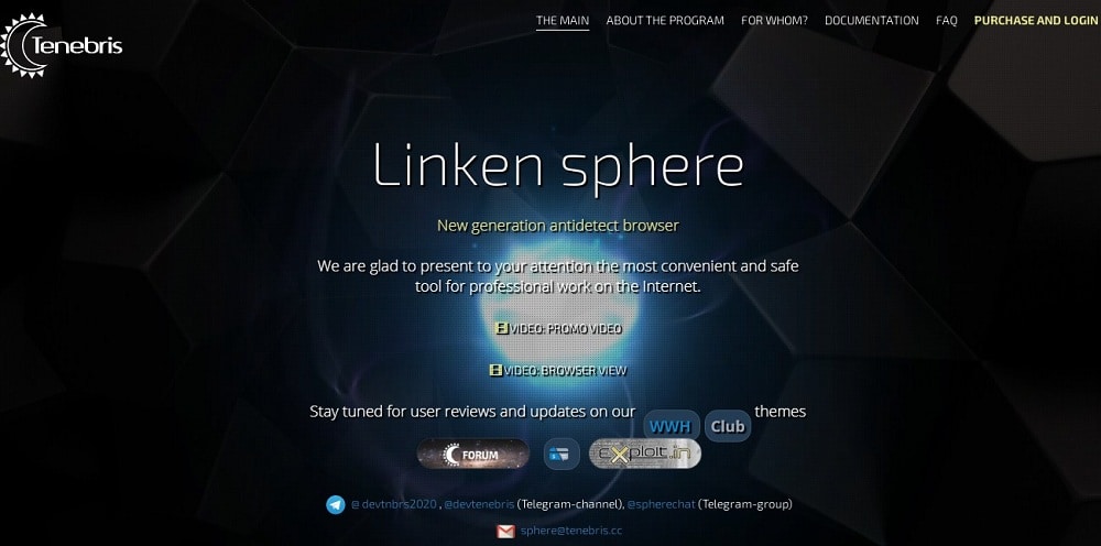 Linken Sphere Homepage