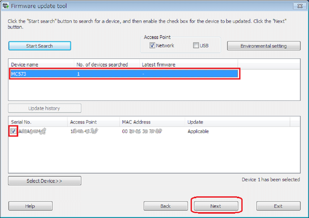 Update Network Card Firmware