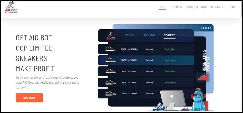 AIO Bot Homepage