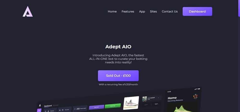 Adept bots Homepage