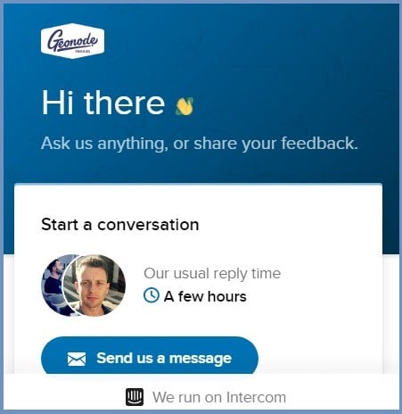 Geonode Customer Support