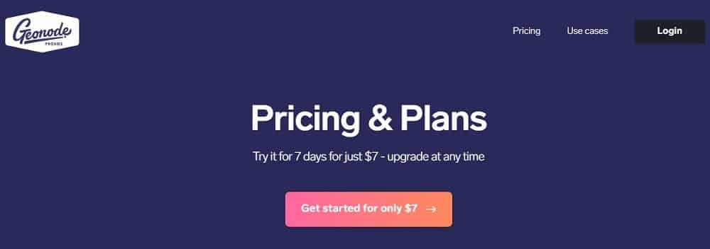 Geonode Pricing and Plan