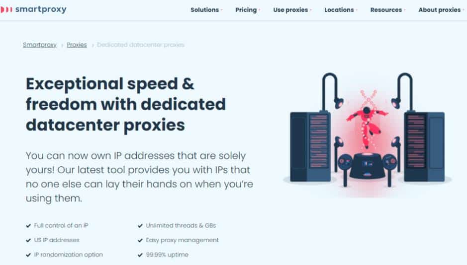 Smartproxy dedicated datacenter proxies