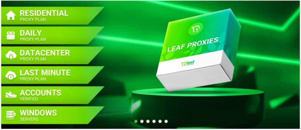 LeafProxies Homepage