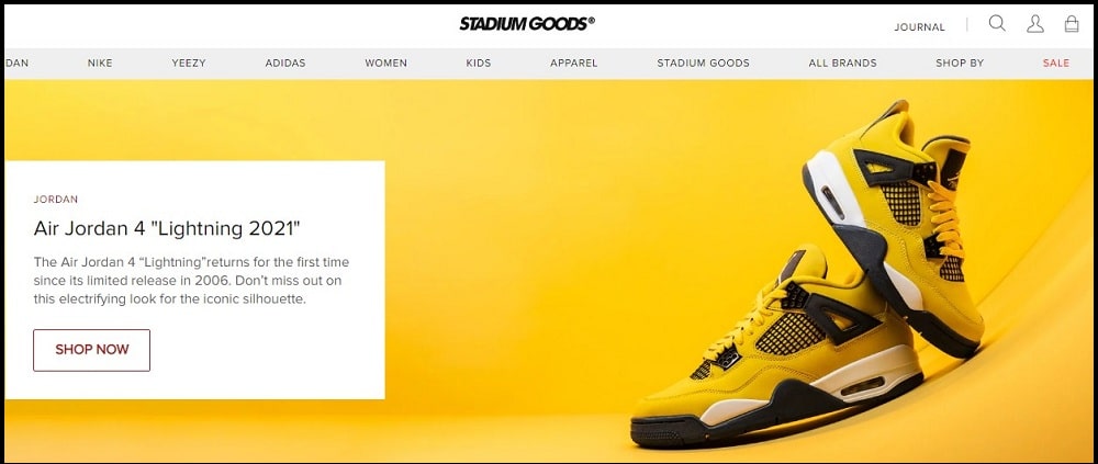 Stadium Goods Homepage