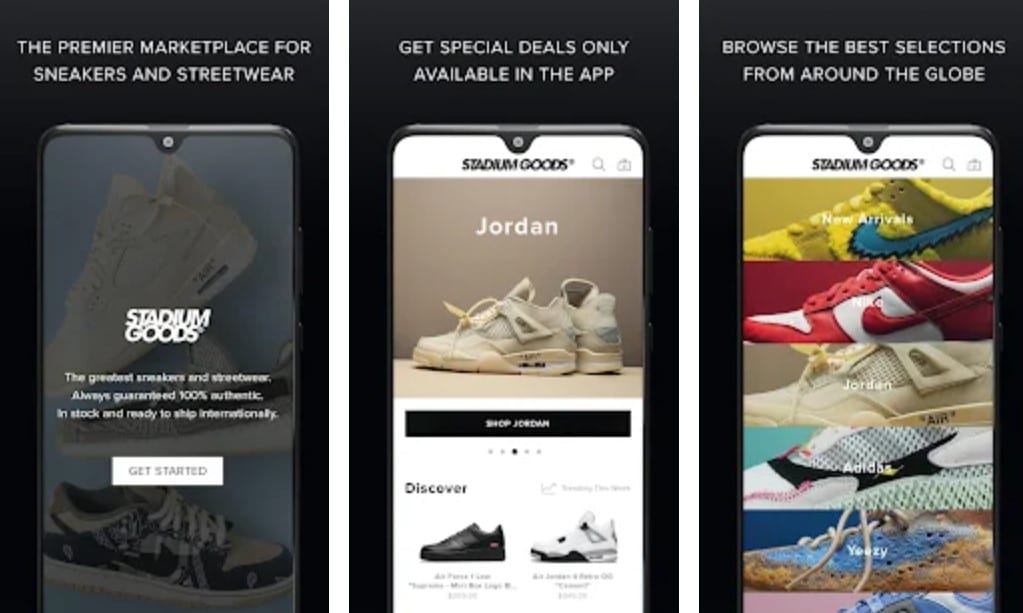 Stadium Goods apps