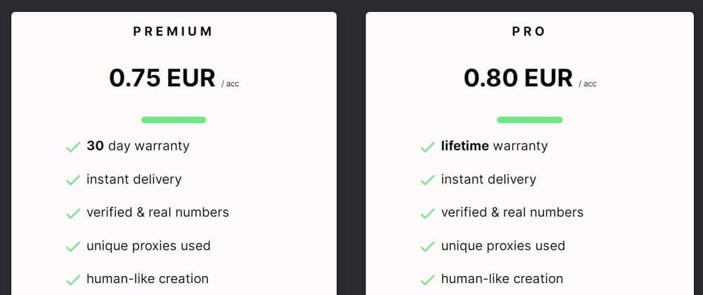 Matrix Accounts price