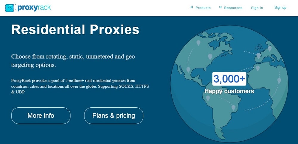 Proxyrack for Residential Proxies overview