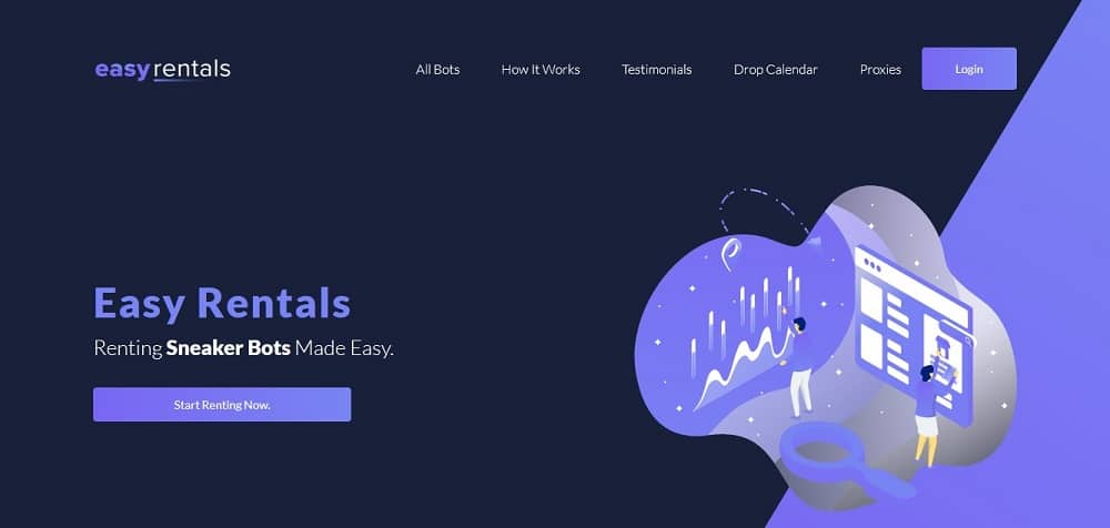 Easy Rentals homepage