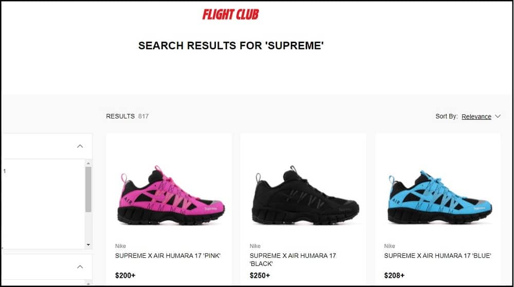 Flight Club buy Supreme