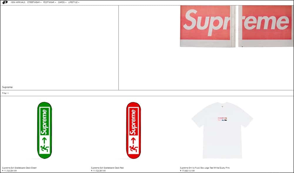 Plus shop buy Supreme