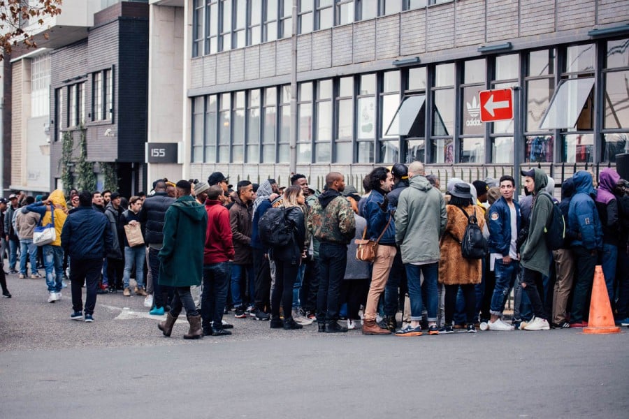 queue up at the Yeezy sneakers door