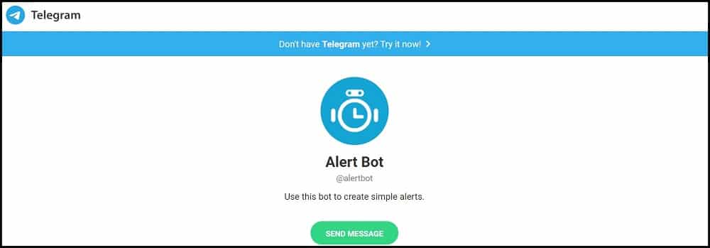 Alert Bot telegram