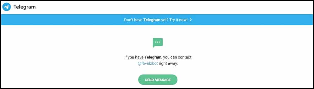 FB Video Downloadbot telegram