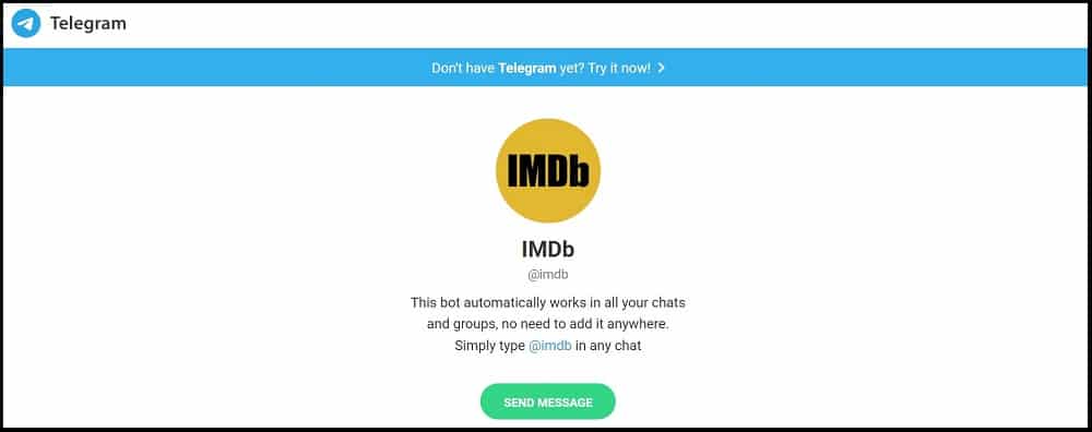 IMDb Bot - For Movie Lovers