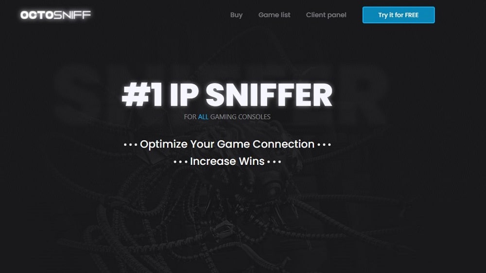 OctoSniff Homepage for PSN Resolver