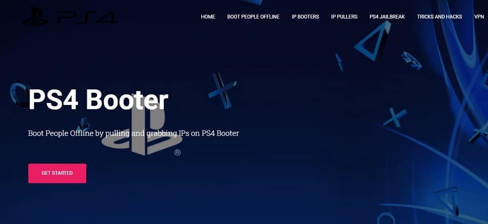 PS4 Booter Homepage for PSN Resolver