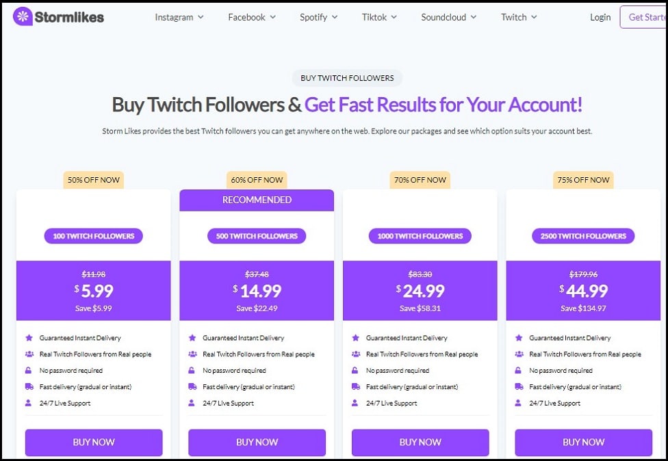 Stormlikes Buy Twitch Followers