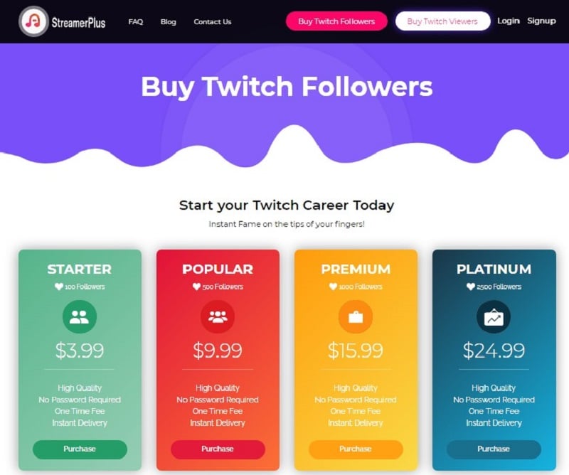 Streamerplus Buy Twitch Followers