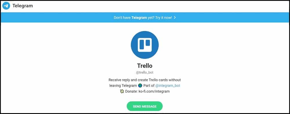 Trello Bot telegram