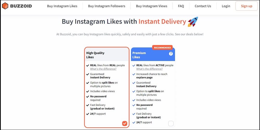 Buy Instagram Likes for Buzzoid