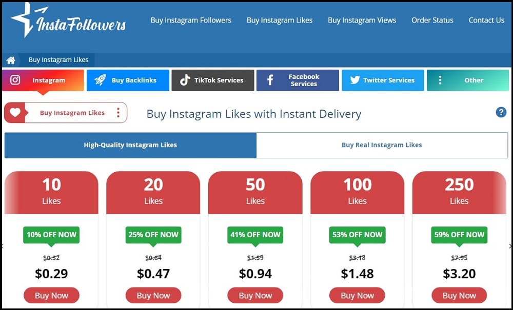 Buy Instagram Likes for Instafollowers