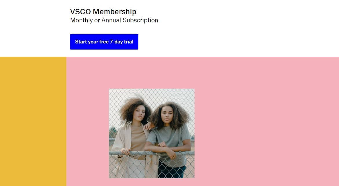VSCO Trial membership