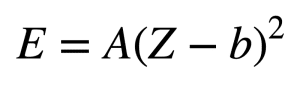 E=A（Z-b）