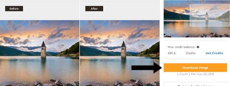 upload an image on the VanceAI Enhancer Workspace