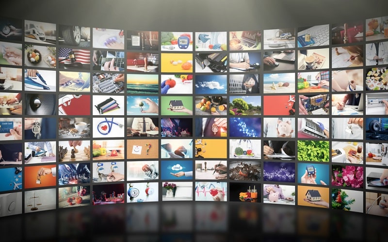 Television Streaming Video Concept. Media Tv Video On Demand Tec